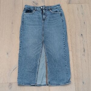 LOFT Blue Denim Skirt